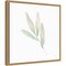 Sage Leaves III by Katrina Pete 16-in. W x 16-in. H. Canvas Wall Art Print Framed in Natural